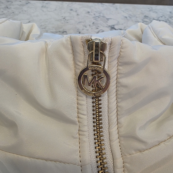 Michael Michael Kors Women's Bone / Off White Puffer Quilted Vest Size 2X Like N - Picture 3 of 16